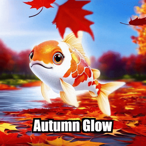 Koi Fish Autumn GIF by TheConfishius