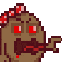 Angry Pixel Art Sticker by Potatozzz by 9GAG