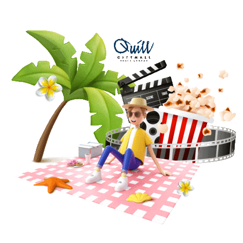 quillcitymallkl summer beach sea sunny Sticker
