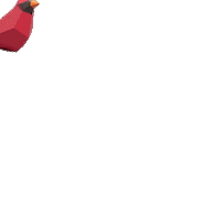 sofsofs cardinal red bird sofsdesigns Sticker