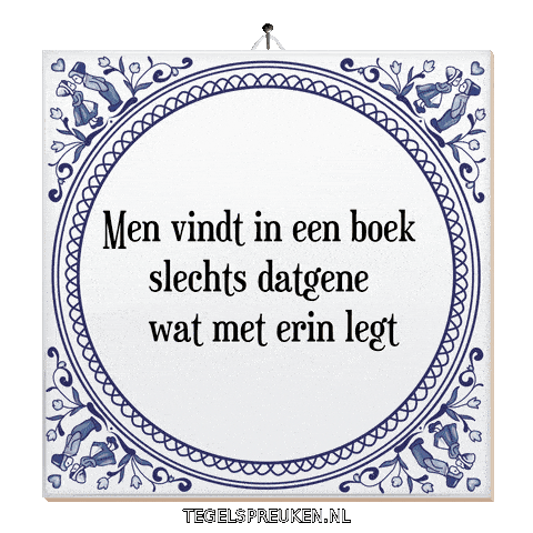 Wijsheid Reflectie Sticker by Tegelspreuken.nl