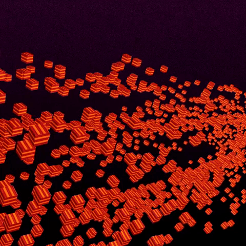 particles cubes GIF by partyonmarz