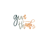 Give Thanks Thanksgiving Sticker