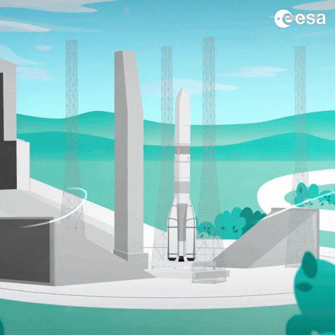 Animation Rocket GIF by European Space Agency - ESA