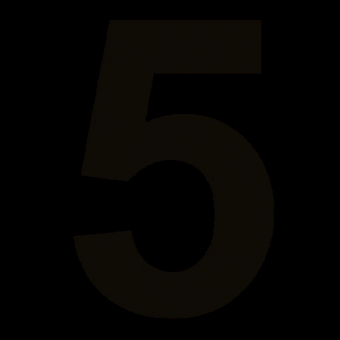 lorenaknnot giphygifmaker number 5 five GIF