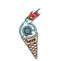 Icecream Turbo Sticker by LEYO