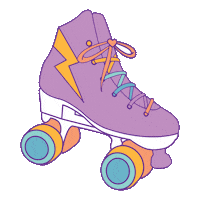 rollerfit skate rollerskate roller skate skater girl Sticker
