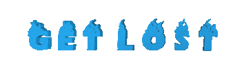 GetLostClothing fashion fire text brand Sticker