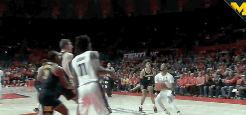 Go Blue College Basketball GIF by Michigan Athletics