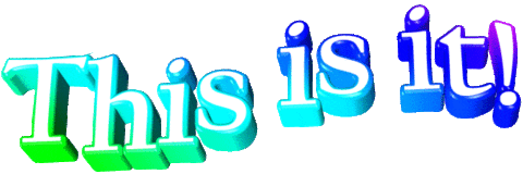 this is it text Sticker