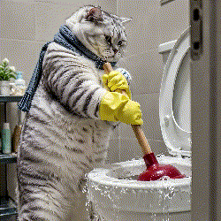 Fixing Tabby Cat GIF