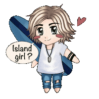 misscestlavie smile summer waving surfer Sticker