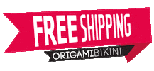 Shipping Sticker by Origami Bikini