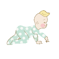 Baby Boy Sticker by Anastasia Stefanovska