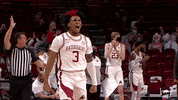 Yelling College Basketball GIF by Arkansas Razorbacks