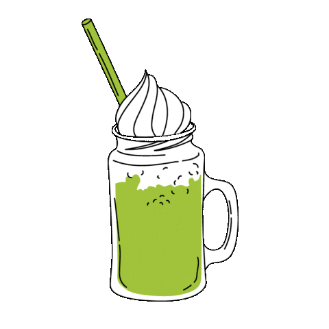 matchamania giphyupload matcha matcha latte matchamania Sticker