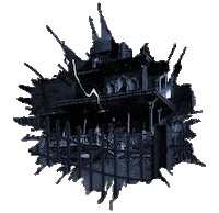 Haunted House Halloween Sticker
