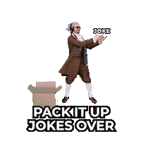 Jokes Over Pack It Up Sticker