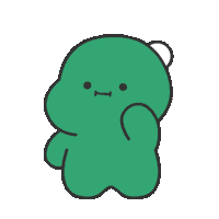 gonryon hello hi dinosaur jelly Sticker