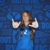 Ncaa Volleyball Go Cougs GIF by BYU Cougars