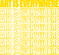Art Is Everywhere Sticker by TMBTP STORE
