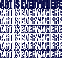 Art Is Everywhere Sticker by TMBTP STORE