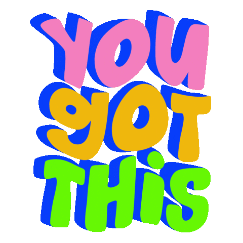 artsyapril you got this you can do it artsyapril Sticker