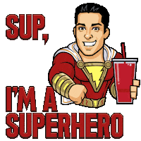 Happy Zachary Levi Sticker by SHAZAM! Movie