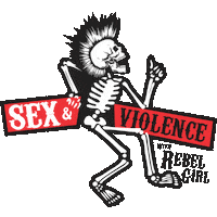 Rebelgirl Sticker by Ashlee Evans-Smith