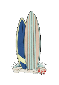 Wave Surf Sticker by Il Gufo