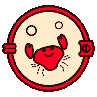 Soda Crab Sticker by brasseriemira