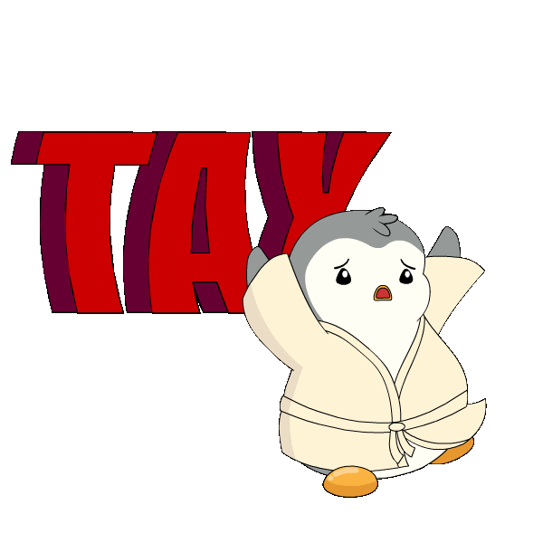 Penguin Taxes Sticker by Pudgy Penguins