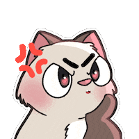 Angry Neko Sticker