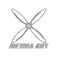prescottholdings art airplane prop fabrication Sticker