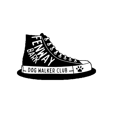 Dogs Sneaker Sticker by FenwayBark