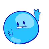 Happy Blue Ball GIF