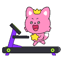 Workout Running Sticker by Pinkfong