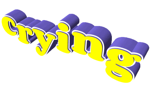 text crying Sticker