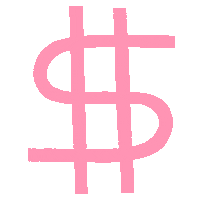 Cash Money Pink Sticker by Katie Thierjung / The Uncommon Place