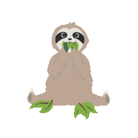 Hungry Sloth Sticker by HorselandAu