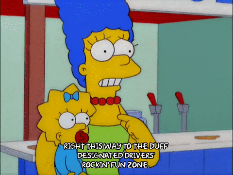 marge simpson hat GIF