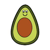 Fruit Avocado Sticker by nosopatches