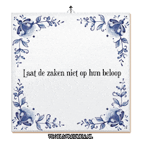 Focus Doorzetten Sticker by Tegelspreuken.nl