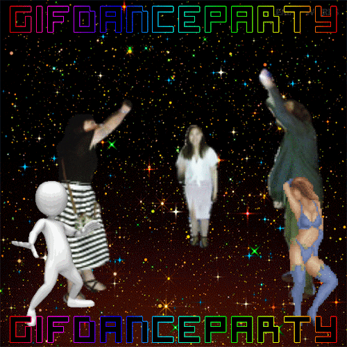 gif_dance_party gif dance party museum of the moving image gif elevator GIF