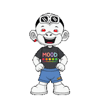 Mood White Monkey Sticker by Zhot