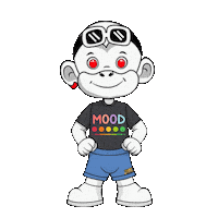 Mood White Monkey Sticker by Zhot