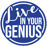 Genius Be You Sticker by Glennda Baker