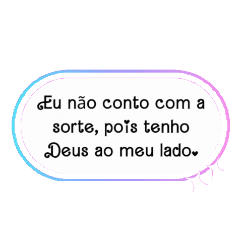 Frase Deus Sticker