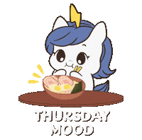 Thursday Eat Sticker by Brave Unicorn