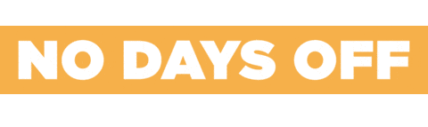 No Days Off Sticker by WOFT